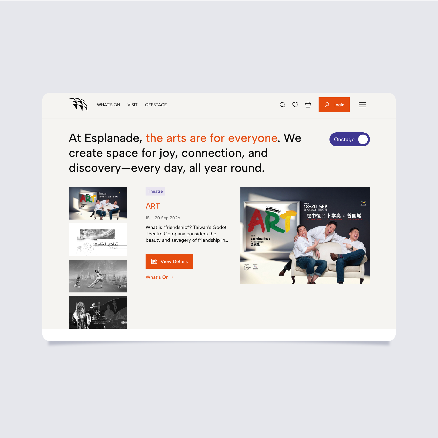 Esplanade Website